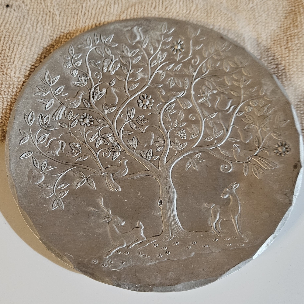 Decorative Silver Tree Plaque